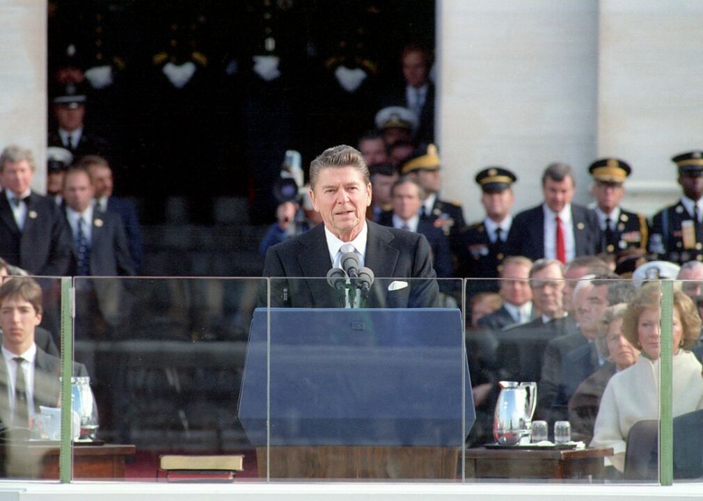 1980: Ronald Reagan is elected as the 40th president